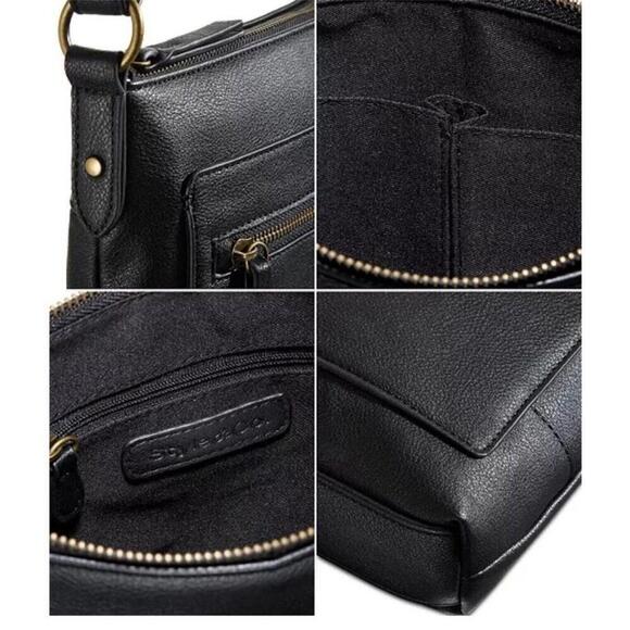 Style & Co Hudsonn Crossbody Bag Black -Small, Zip Closure, Adjustable Strap bag - Picture 6 of 10